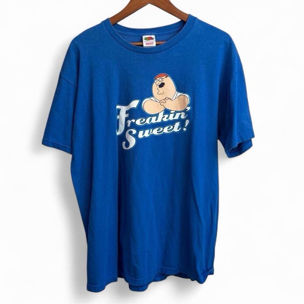 Vintage Y2K Family Guy Cartoon Freakin Sweet Peter Griffin Funny Men’s XL Tee